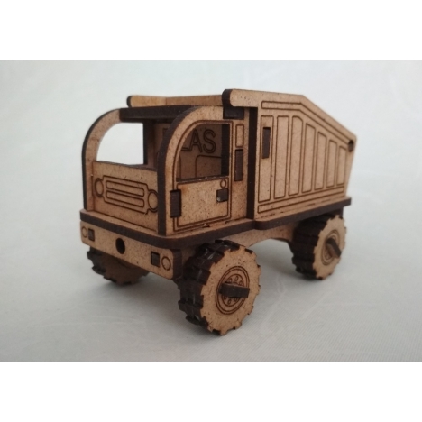 3D Dump Truck Laser Cut File