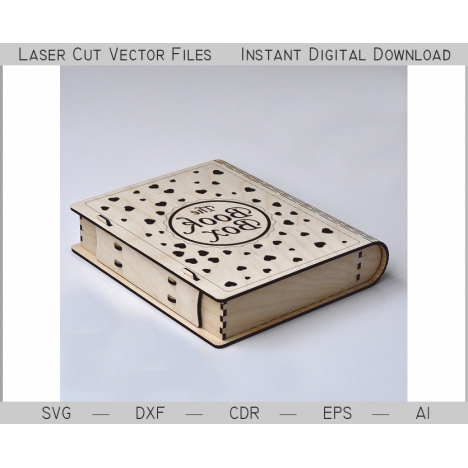 Book Box Laser Cut File
