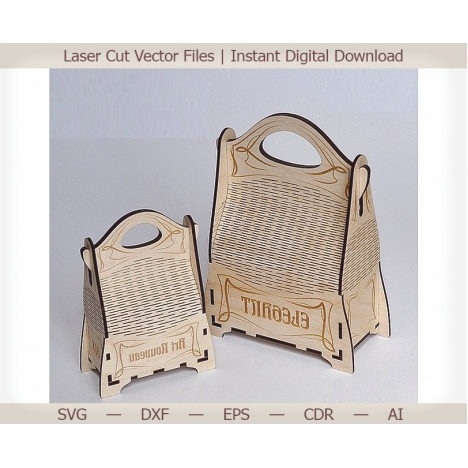 Laser Cut Gift Box Vector File