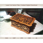 Laser Cut Casket Box Vector File