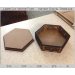 Viking Hexagonal Casket Laser Cut File
