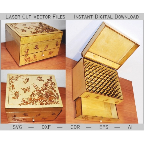 Thread Box Laser Cut File
