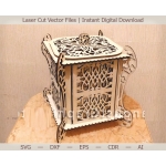 Ornate Carved Box Laser Cut File