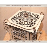 Ornate Carved Box Laser Cut File