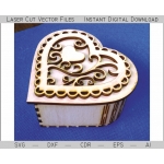 Heart Casket Laser Cut File