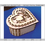 Heart Casket Laser Cut File
