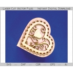 Heart Casket Laser Cut File