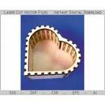 Heart Casket Laser Cut File
