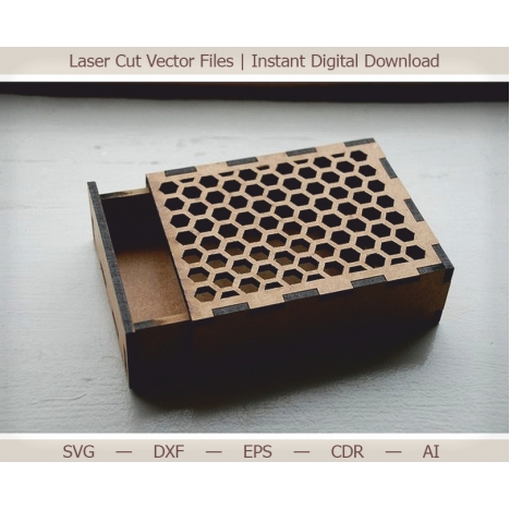Honeycomb Box Laser Cut File