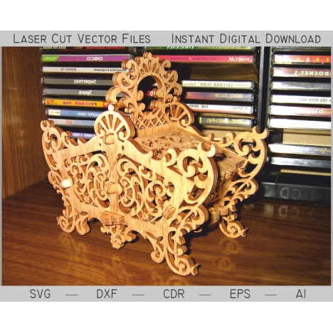 Laser Cut Ornate Casket File