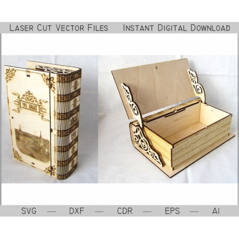 Book Box Laser Cut File