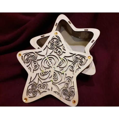 Star Gift Box Laser Cut File