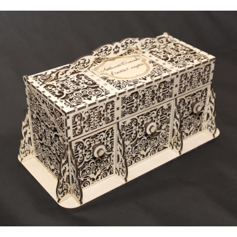 Openwork Perfume Box Laser Cut File