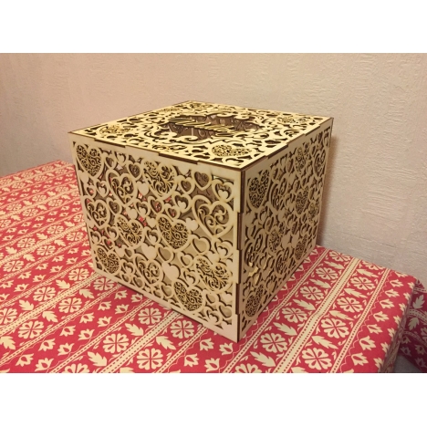 Heart Cutout Box Laser Cut File