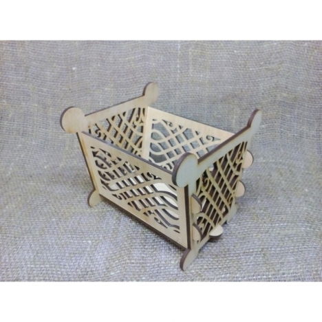 Paper Storage Basket Laser Cut File