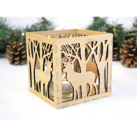 Deer Lantern Laser Cut File