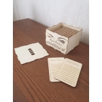 Laser Cut Eyelash Storage Box with Dividers