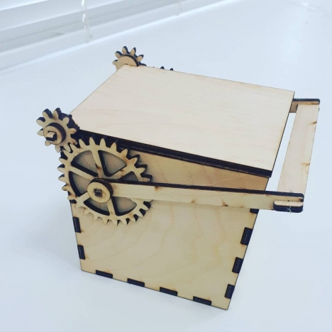 Laser Cut Gear Box File