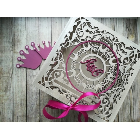 Laser Cut Wedding Box Vector File