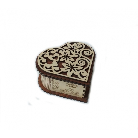 Heart Casket Laser Cut File