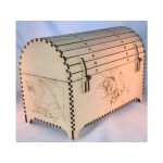 Dragon Treasure Chest Laser Cut File