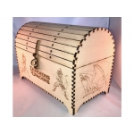 Dragon Treasure Chest Laser Cut File