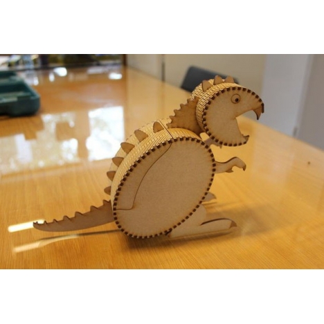 3D Dinosaur Laser Cut File