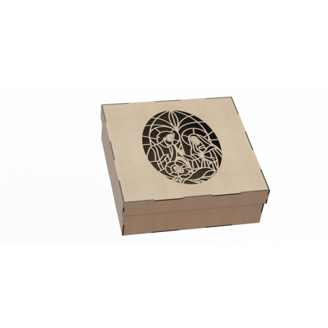 Religious Casket Laser Cut File