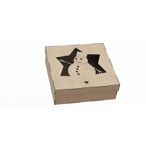 Snowman Box Laser Cut File