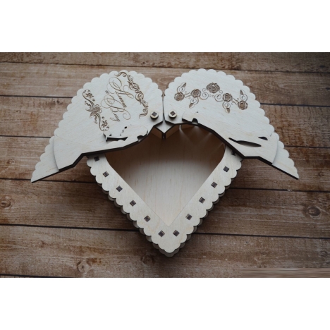 Heart Casket Laser Cut File