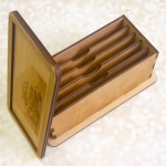 Laser Cut Wooden Casket Box File