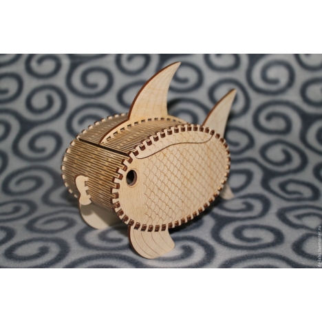 Fish Casket Laser Cut File