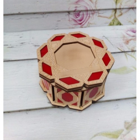 Laser Cut Octagonal Box with Inserts