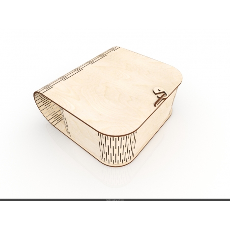 Laser Cut Box with Flexible Lid