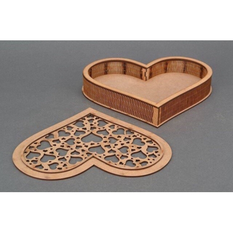Heart Casket Laser Cut File