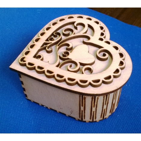 Heart Casket Laser Cut File
