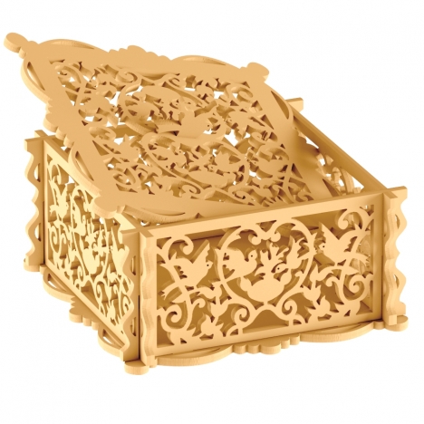 Ornamental Casket Laser Cut File