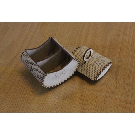 Elliptical Box Laser Cut File