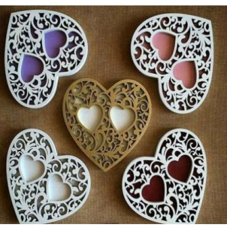 Heart Box Laser Cut File