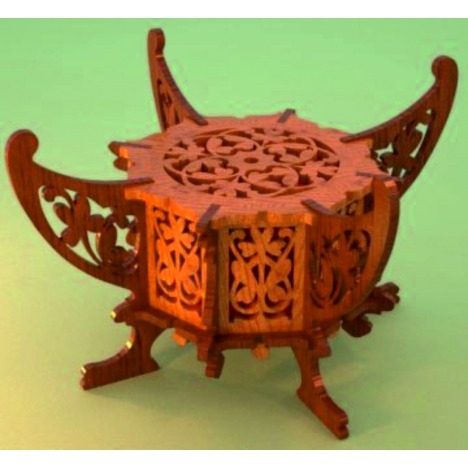 Victorian Ornate Box Laser Cut File