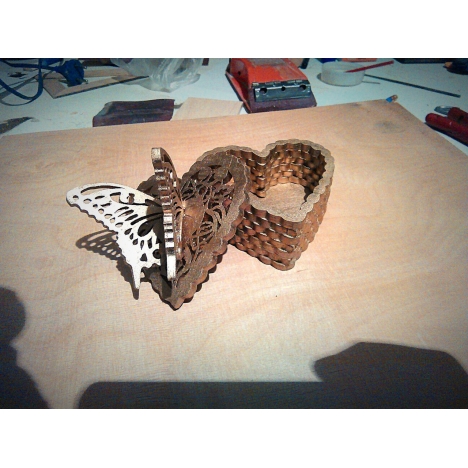 Butterfly Box Laser Cut File