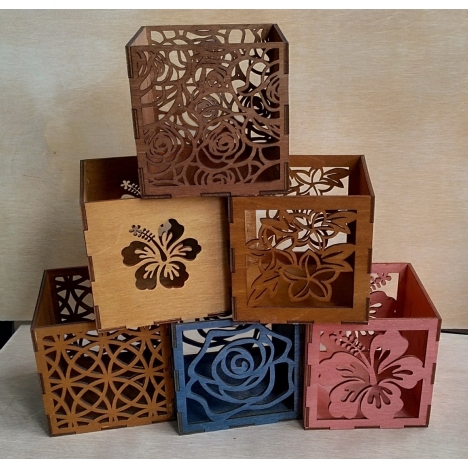 Flower Box Laser Cut File