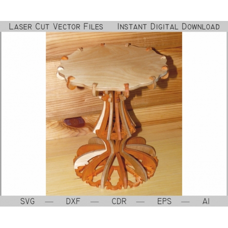 Flower Stand Laser Cut File
