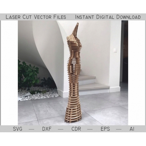 Female Mannequin Laser Cut File
