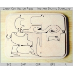 Animal Puzzle Laser Cut File
