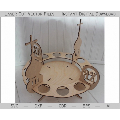Easter Egg Stand Laser Cut File