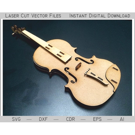 Violin Laser Cut File