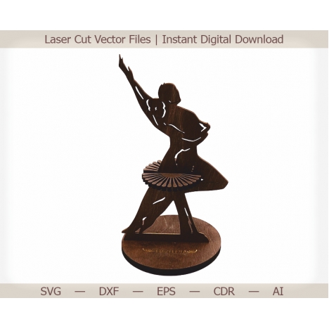 Dancer Napkin Holder Laser Cut File