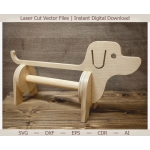 Dog Paper Towel Holder Laser Cut File