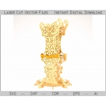 Ornate Throne Chair Laser Cut File